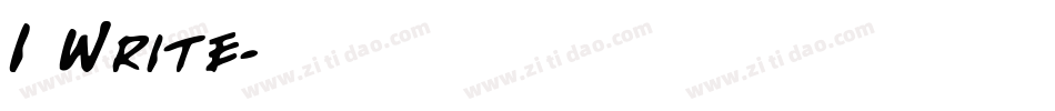 I Write字体转换